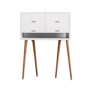 Sleek Nightstand with Storage